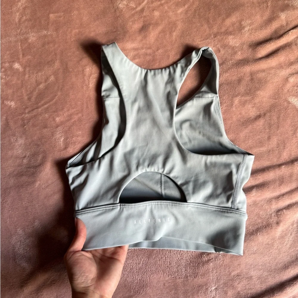 Light Blue Allfenix Sports Bra and Legging Set